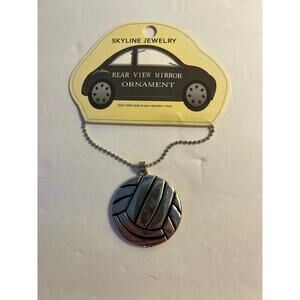 Basketball Car Charm, Rearview Mirror Ornament, Skyline Jewelry,